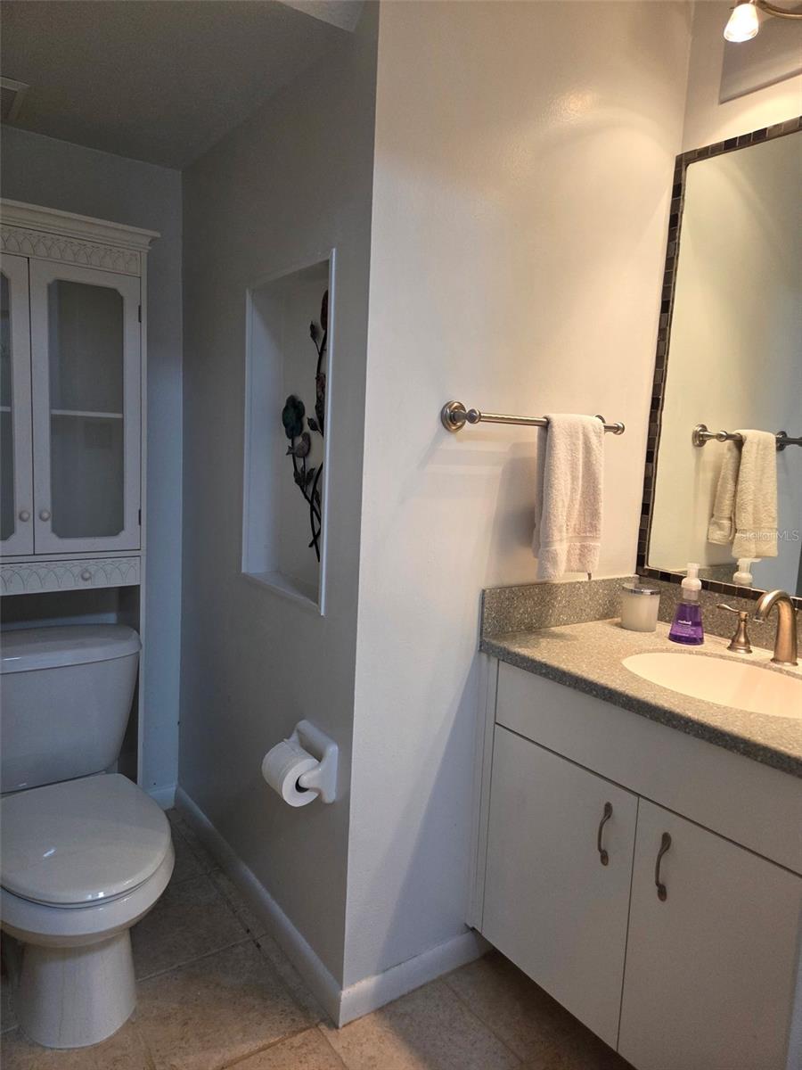 Half Bathroom first floor.