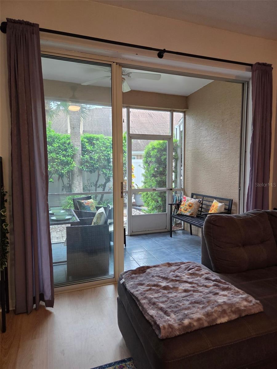 Patio on first floor.