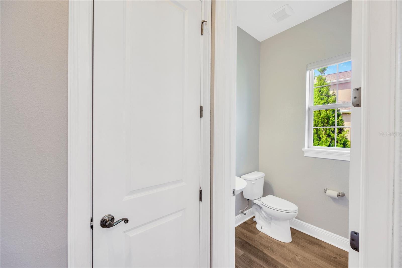 Study attached half bathroom