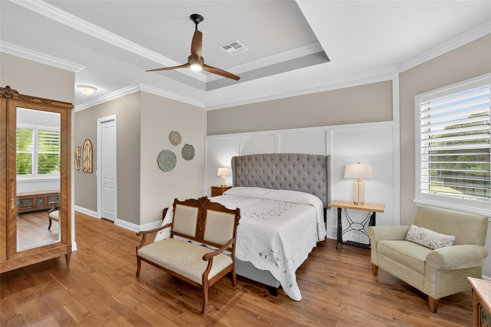 Primary Bedroom w/Built-In Wall Feature