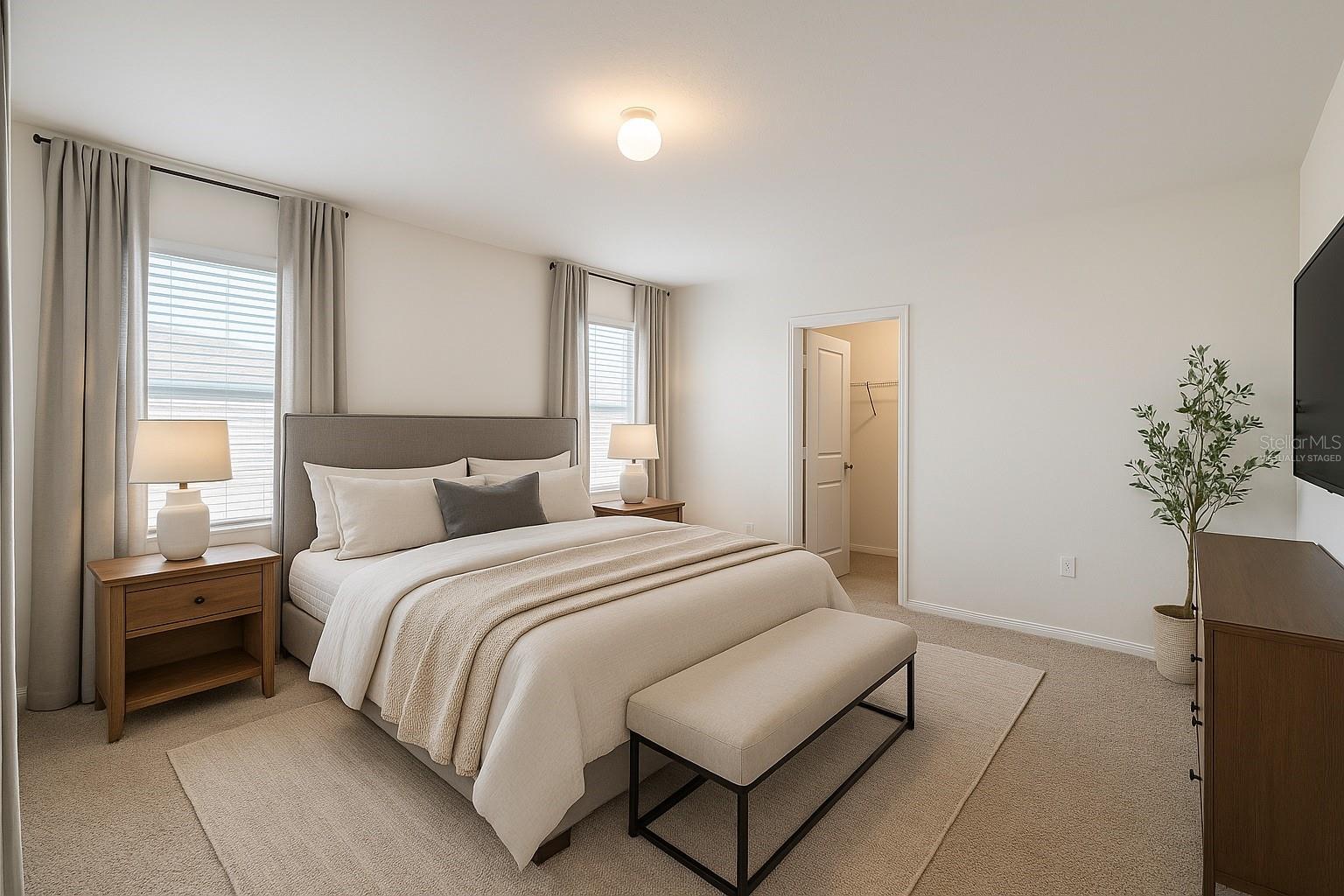 Primary Bedroom Virtually Staged