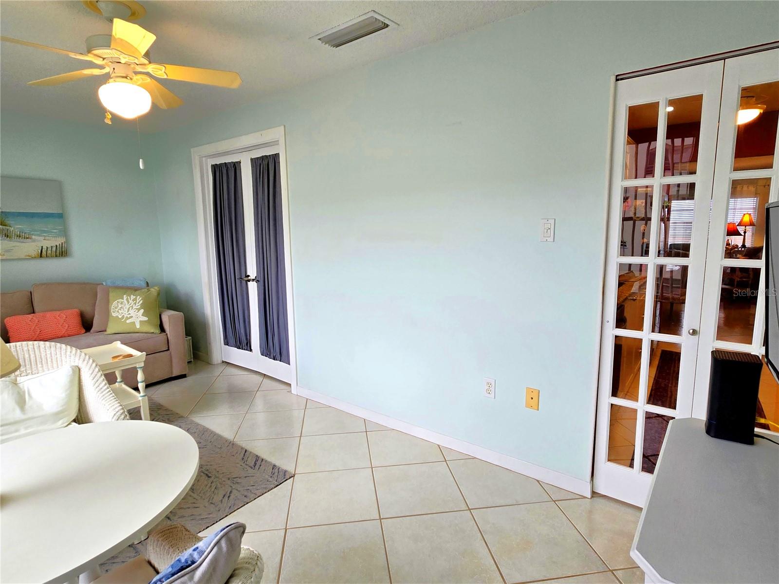 Privacy doors in Florida Room