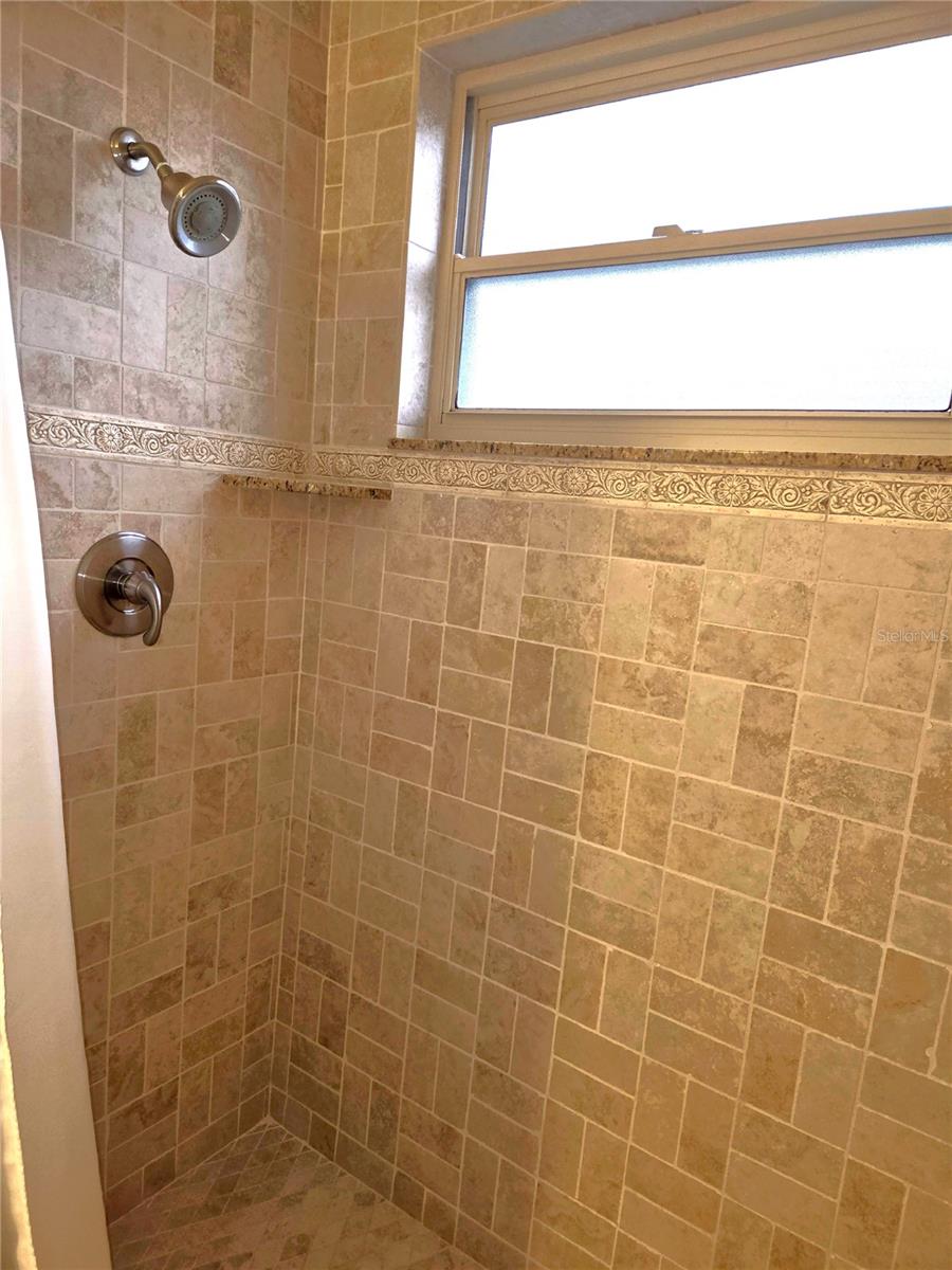 Look at that detail in the Tiling in the walk in shower