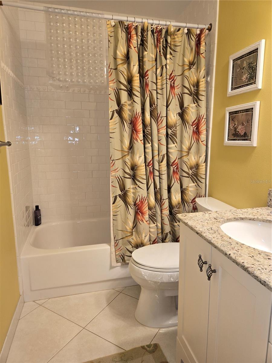2nd Bathroom - Shower over Tub