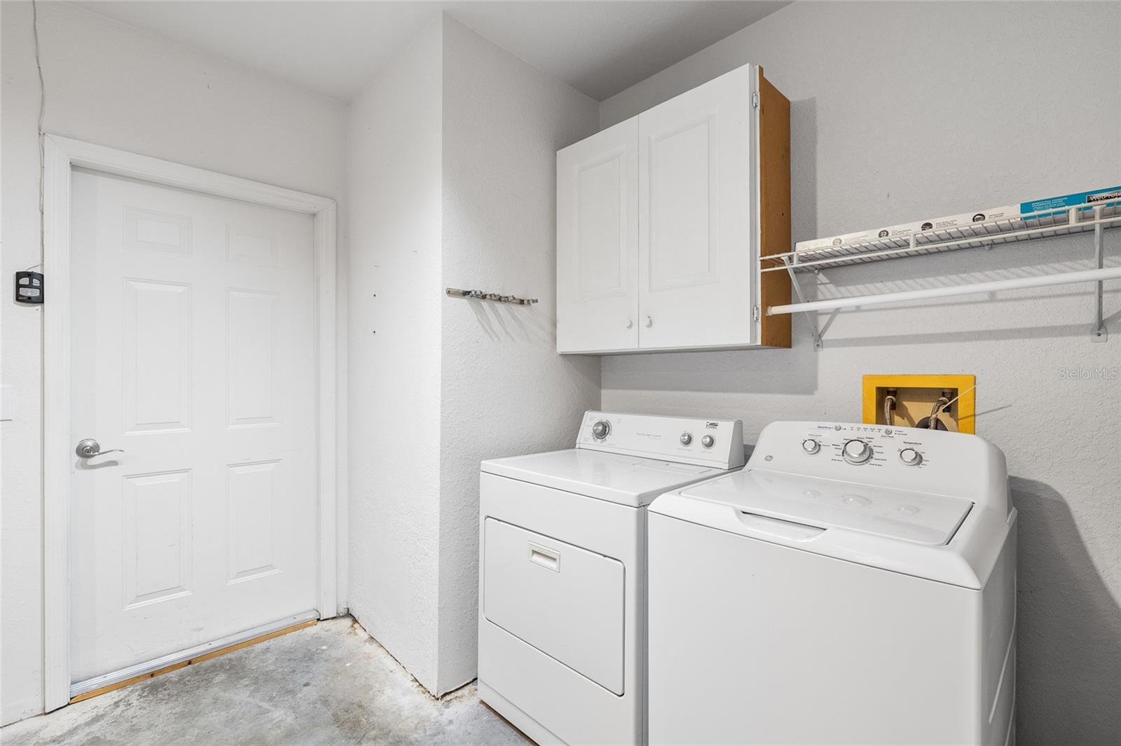 Laundry in Garage