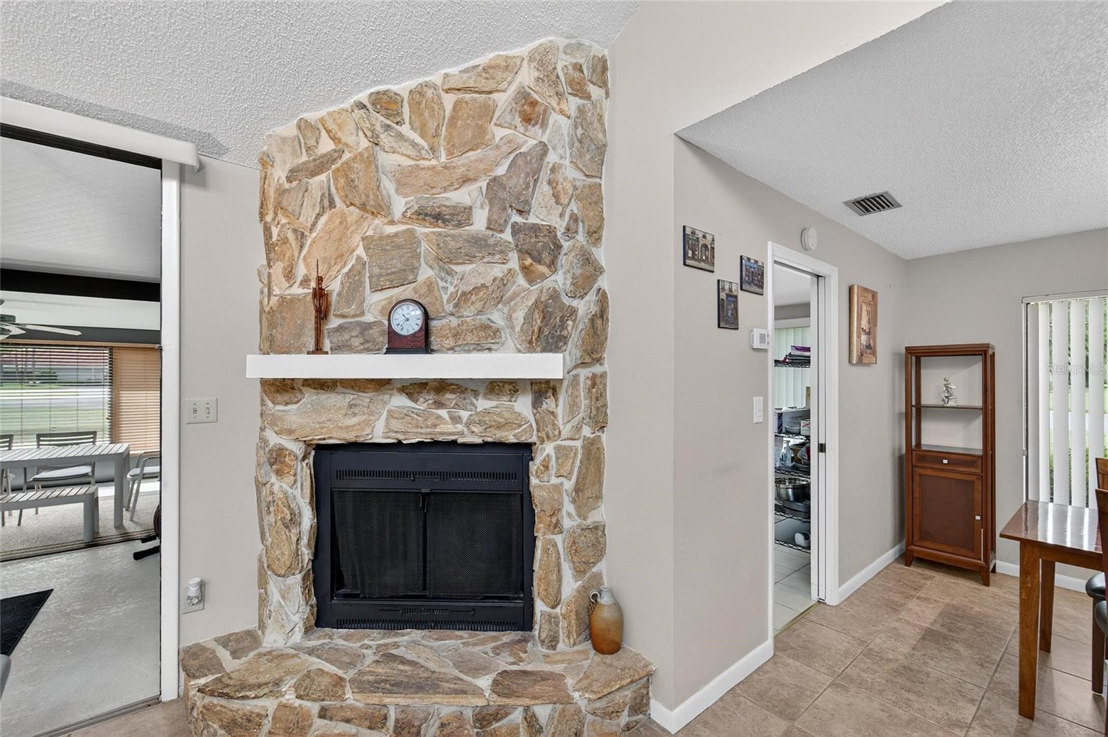 Wood Burning Fireplace