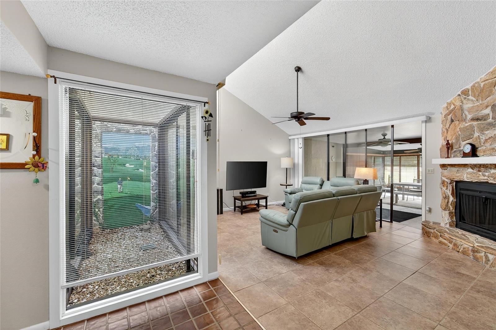Family Room with Atrium