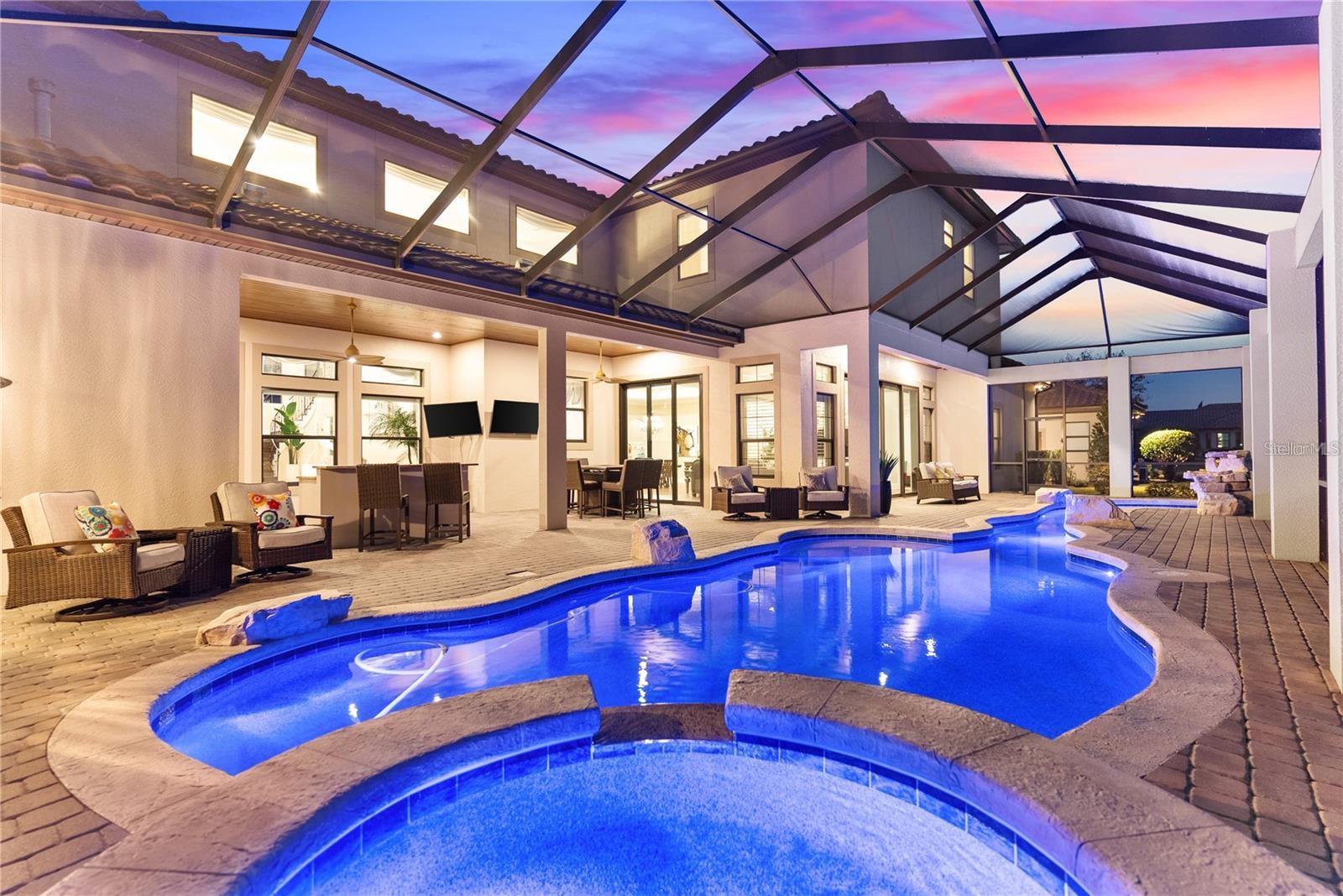 Multi-Acreage Estate with Salt water & Heated Pool and Spa