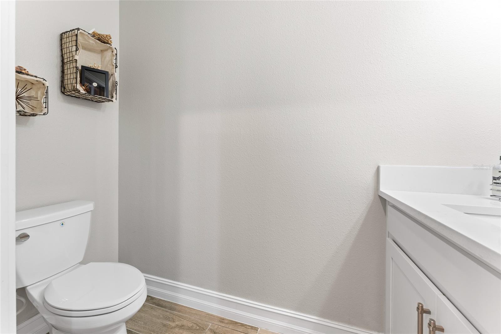 Second-level half bathroom.