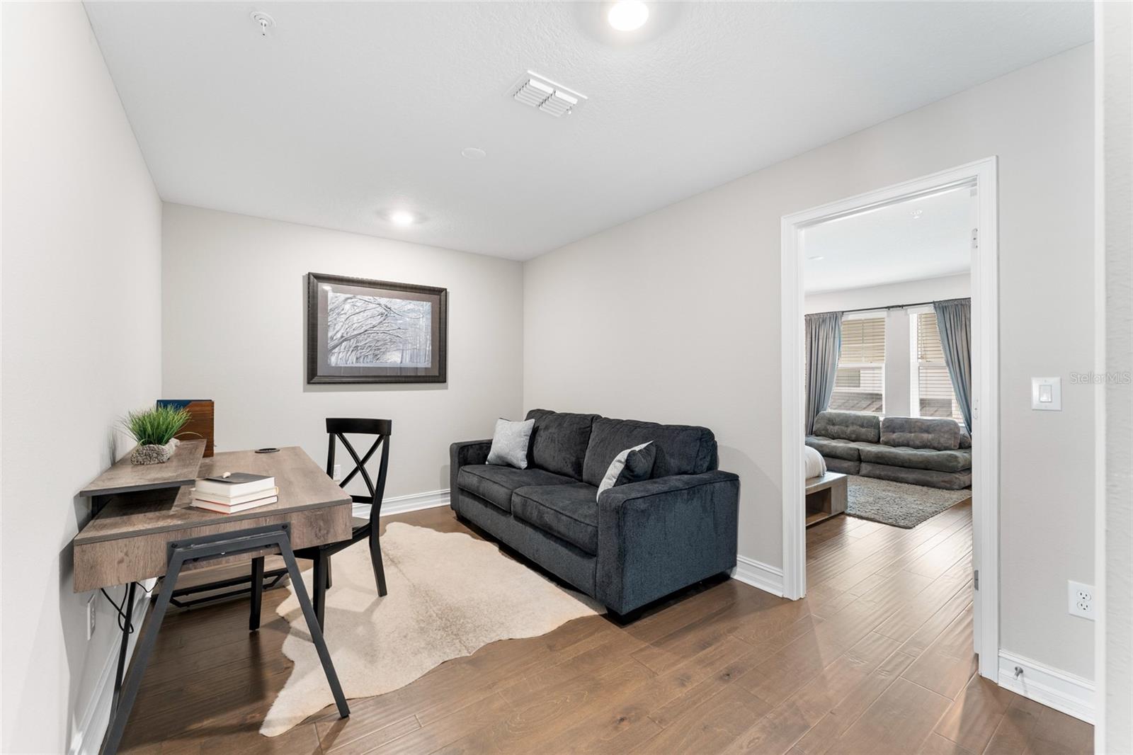 Upper-level office space.
