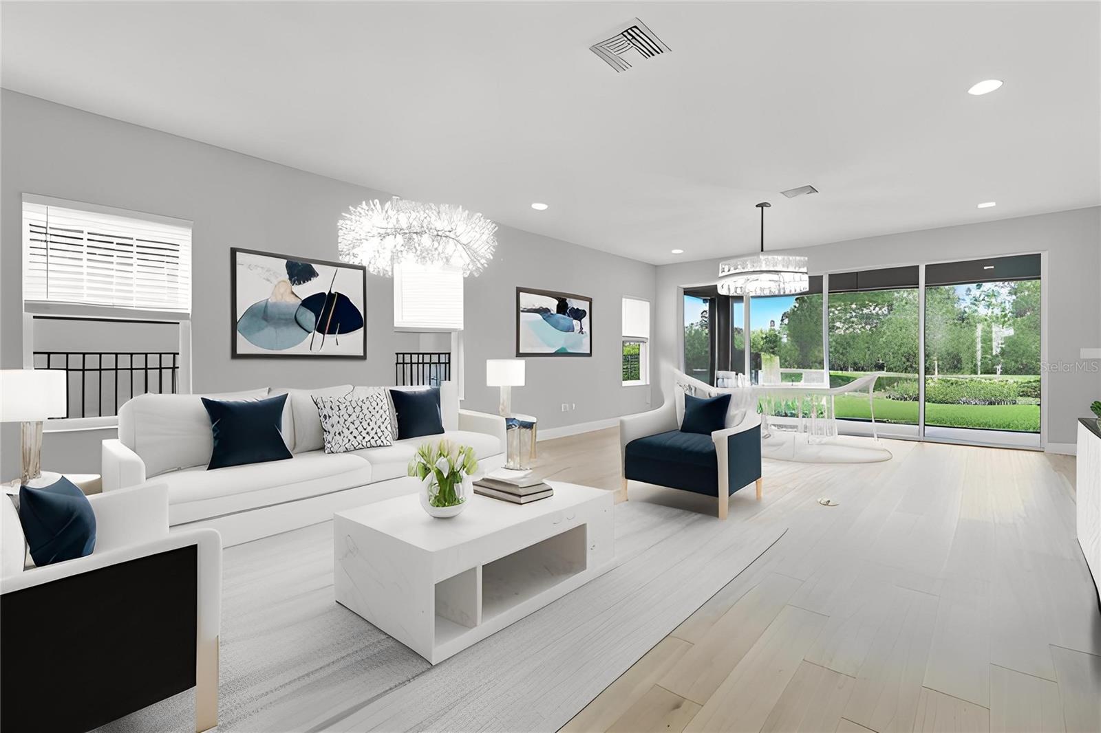 Open Layout with private Nature View from main living areas
