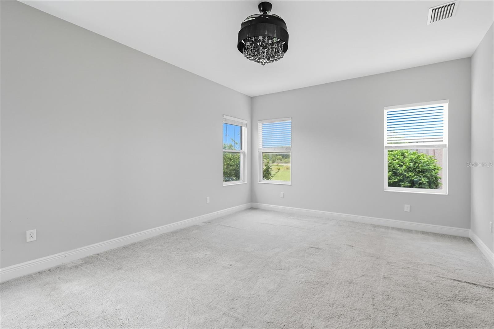 Spacious main level Master suite Bedroom with nature views