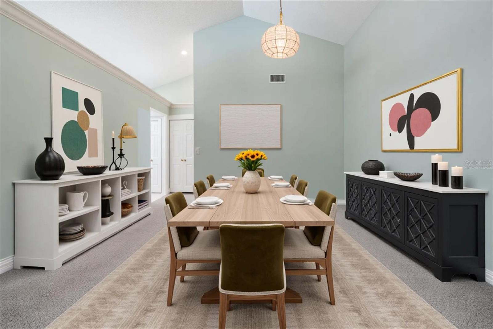Virtually Staged   Dinning Room