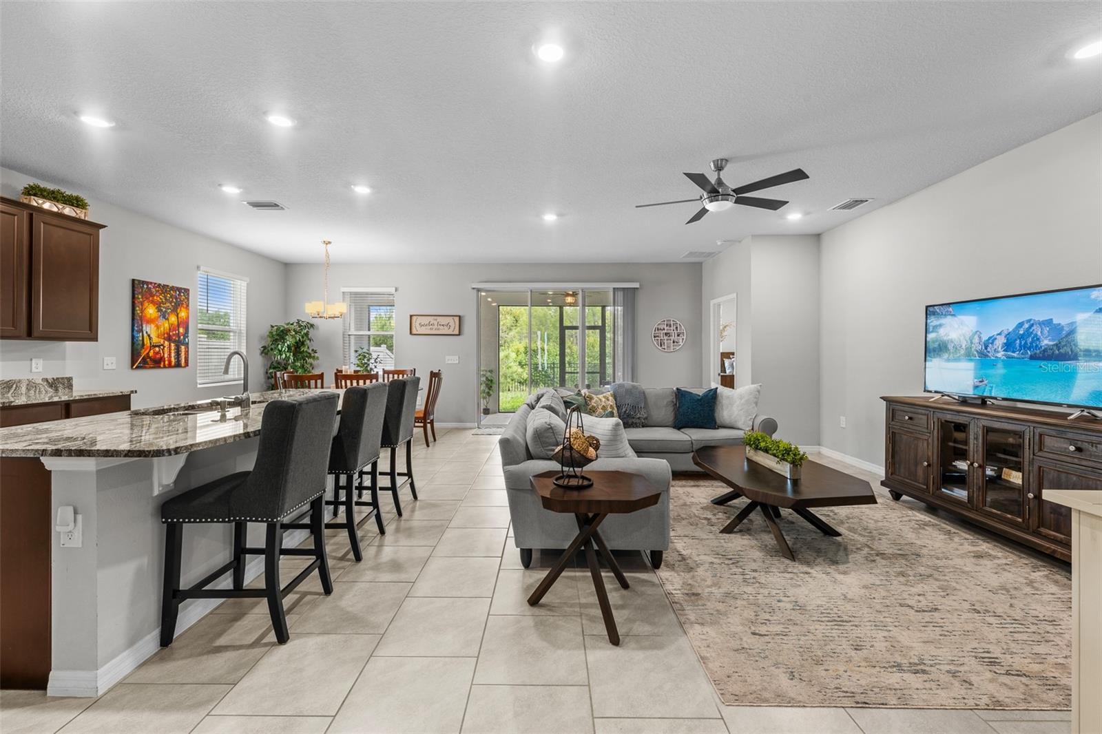 Tile floors in all main shared areas