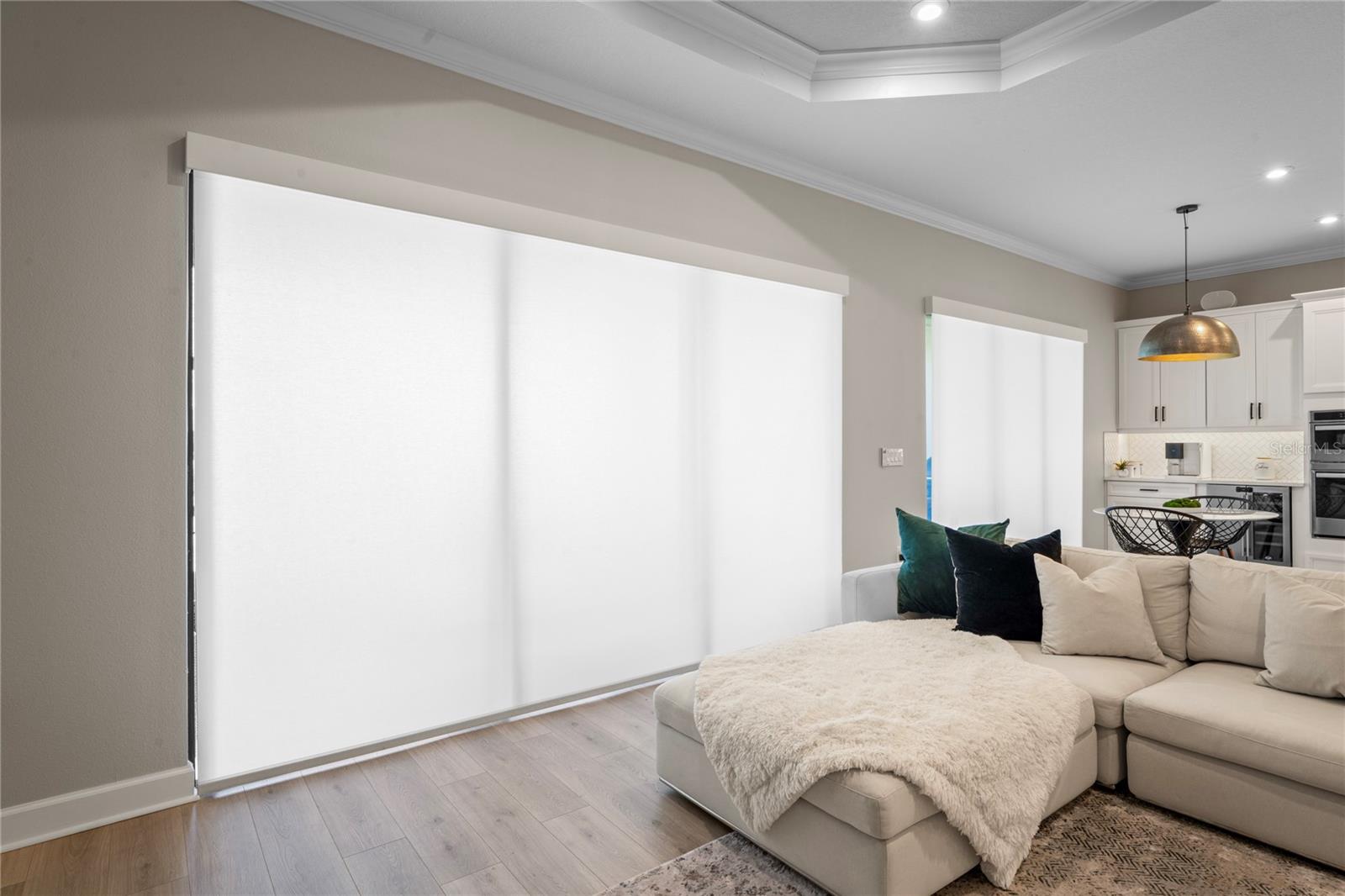 Smart Shade Store Motorized shades for privacy on sliding doors