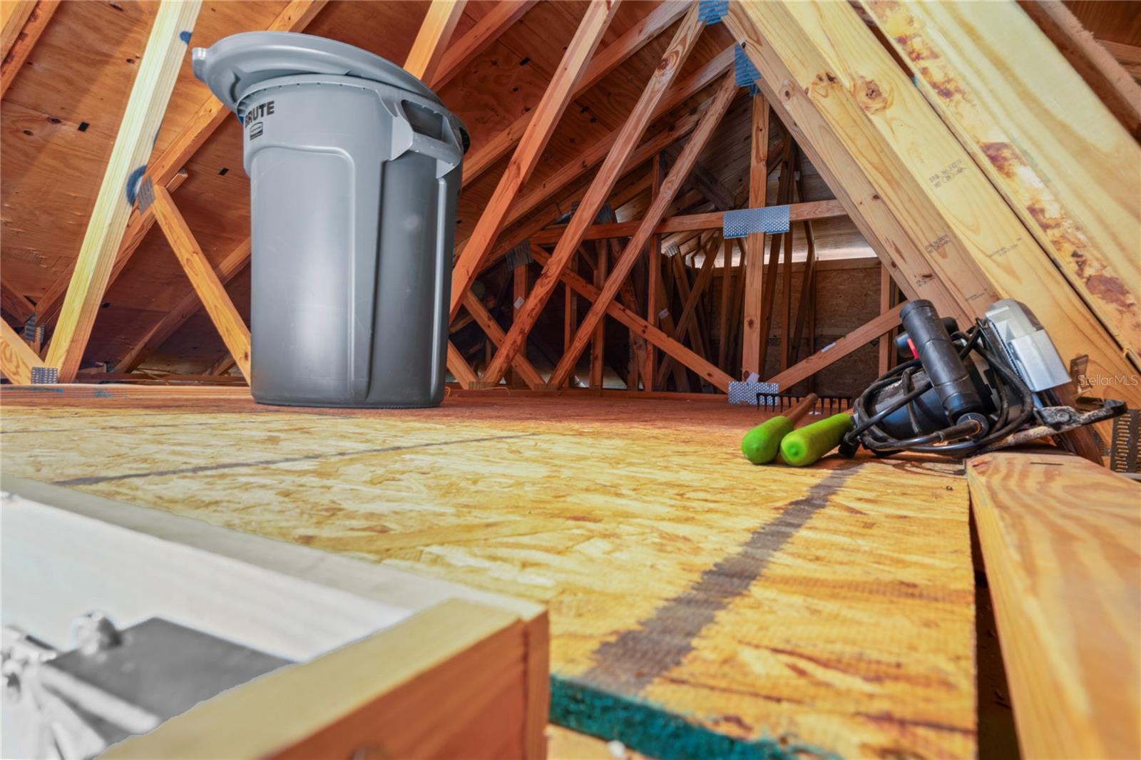 Attic flooring for sturdy storage