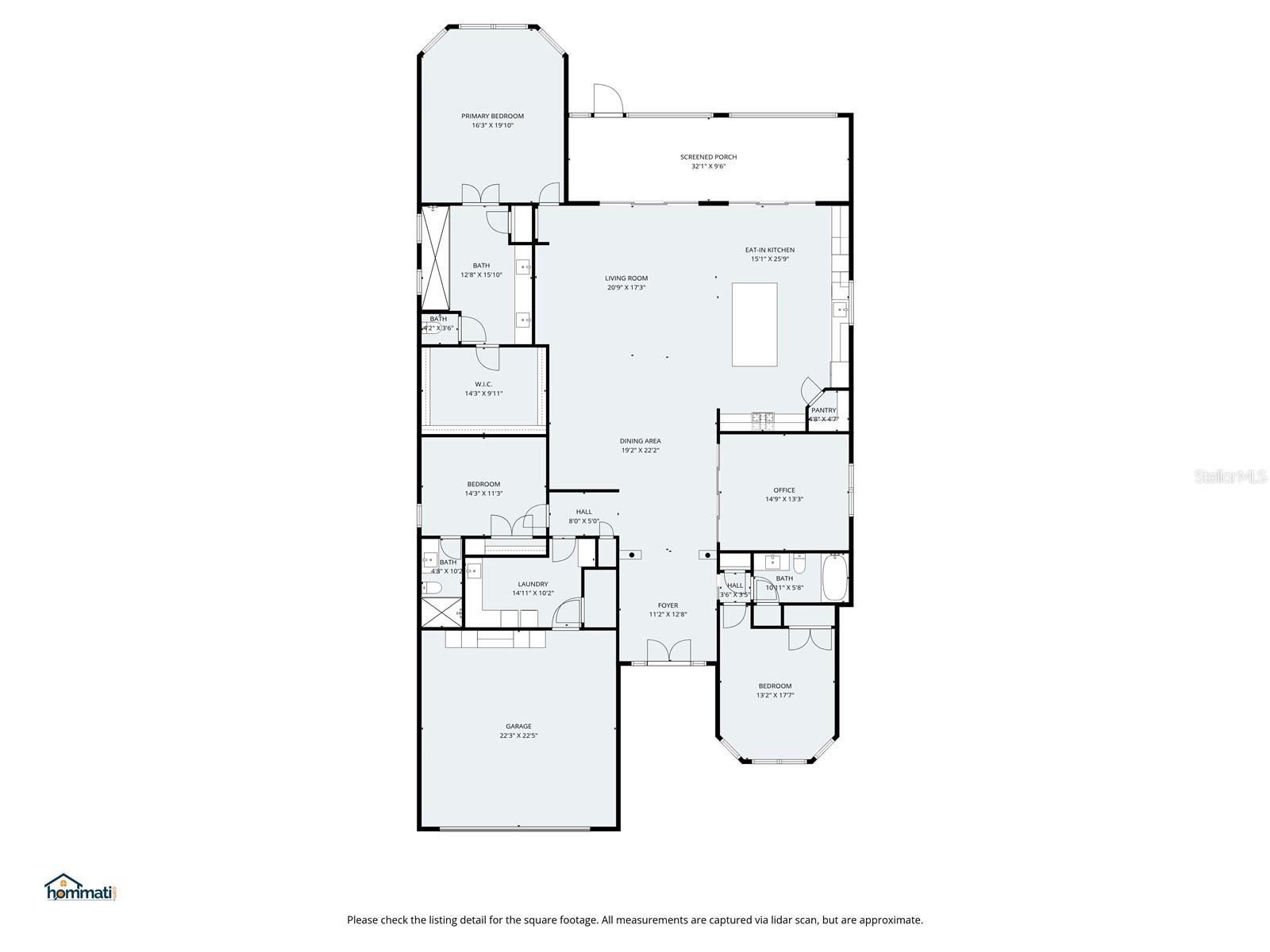 Floor plan with dimensions