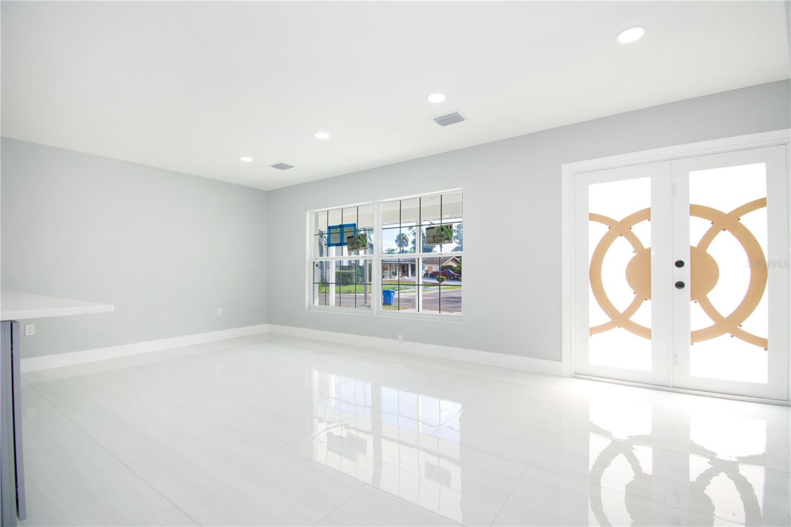 Main Entrance with Elegant New Door