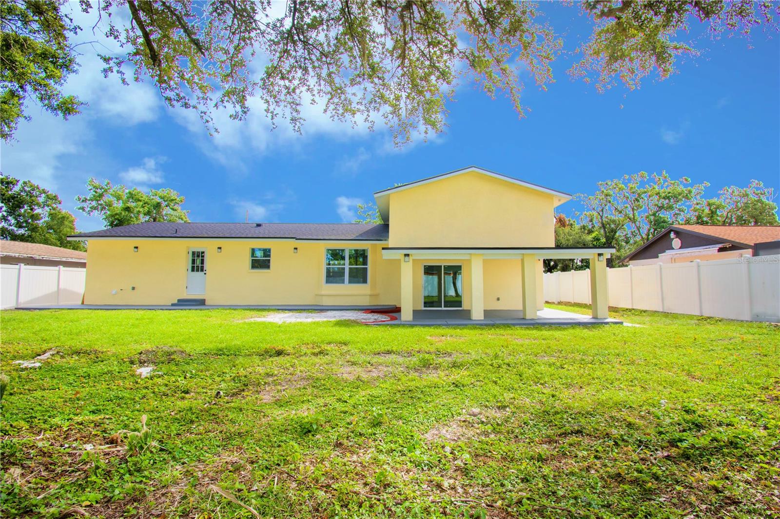 View of the Spacious Backyard