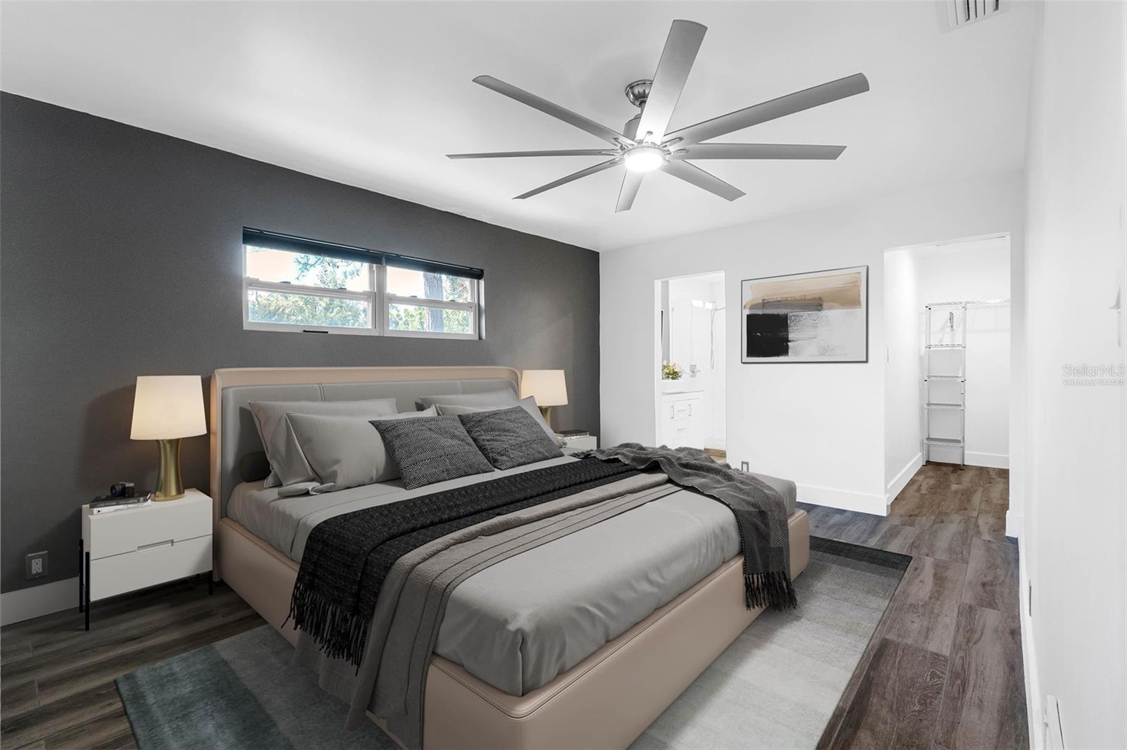 Virtually staged - Primary Bedroom ensuite