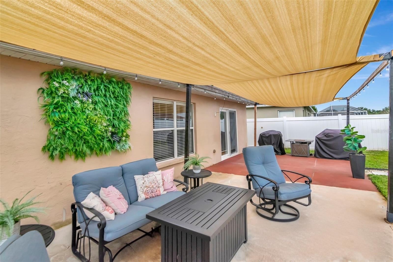 Enjoy this large backyard
