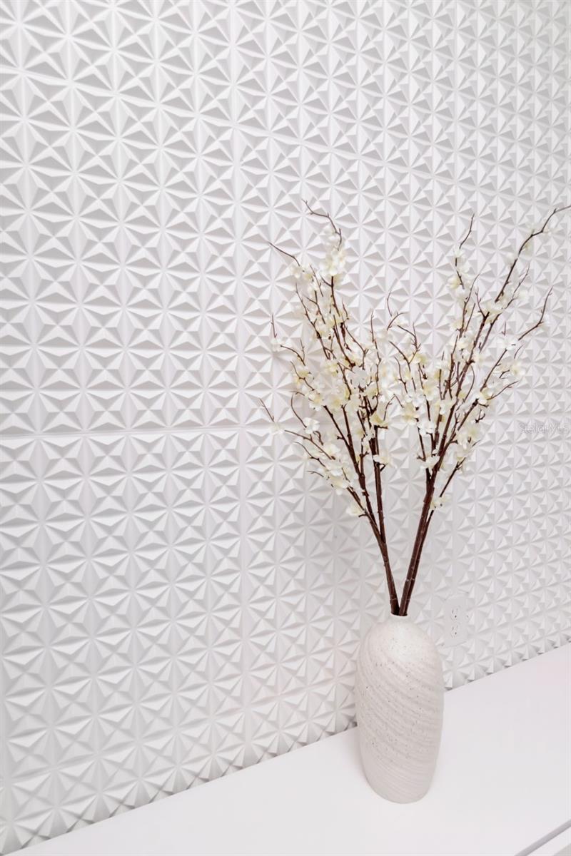 Stunning accent wall