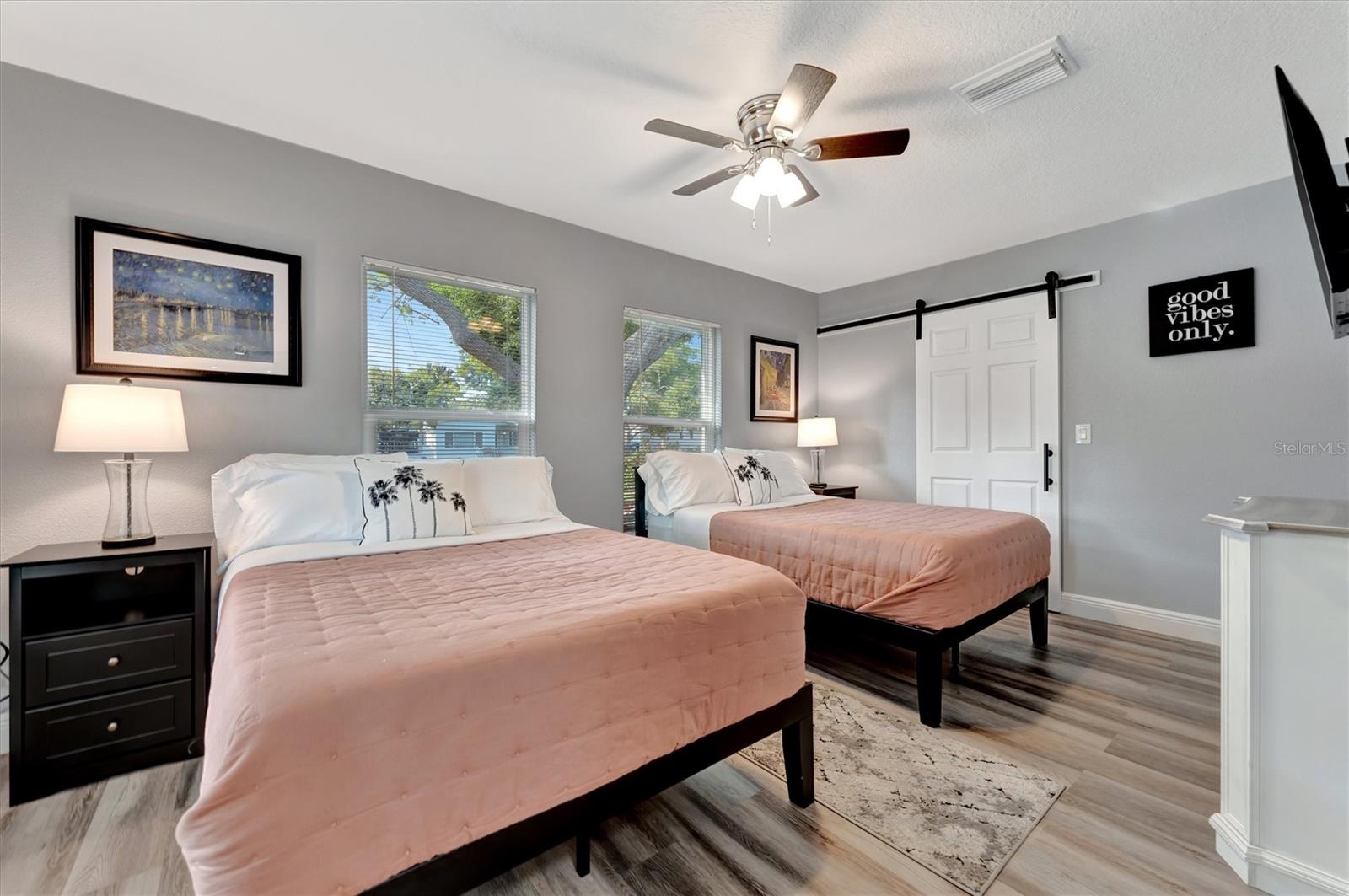 Bedroom 4 is very spacious with walk in closet