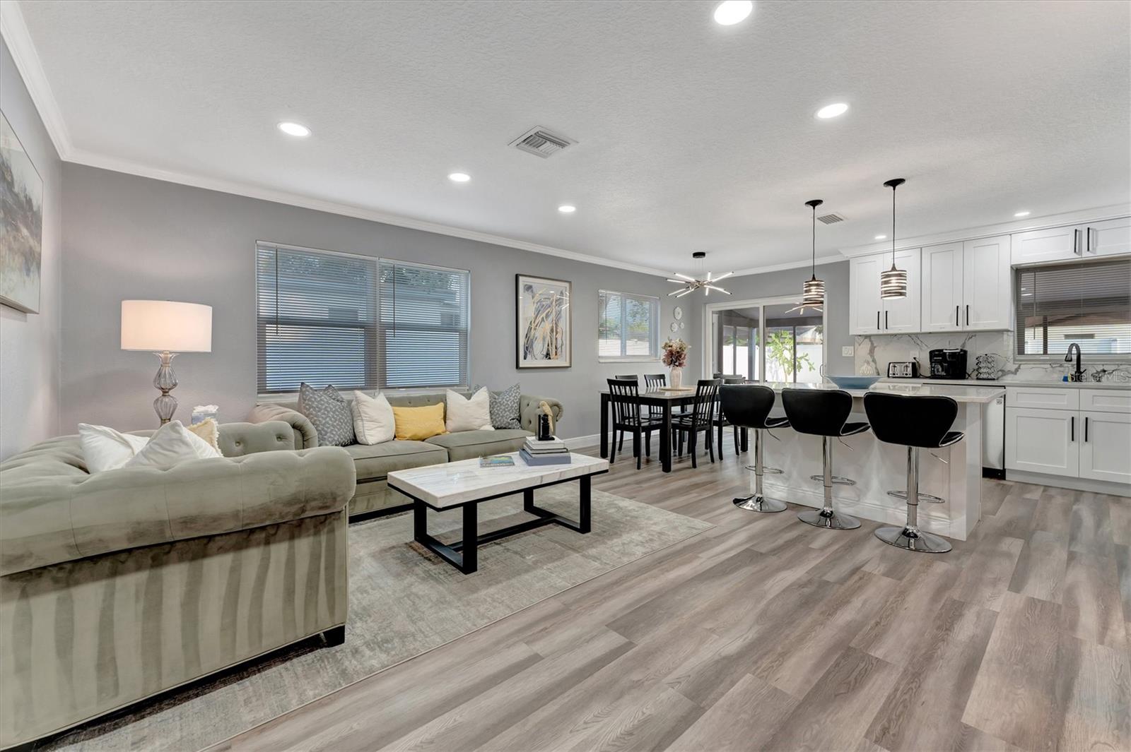 Beautiful luxury vinyl plank flooring