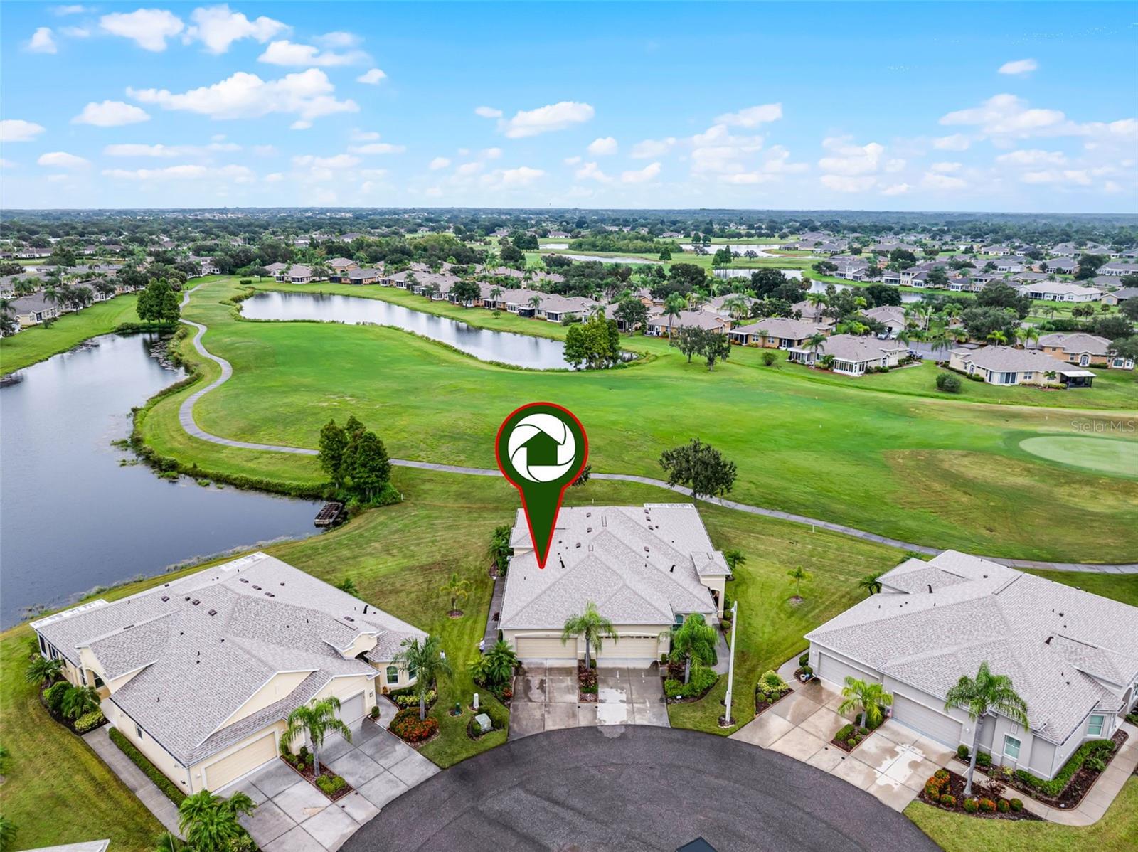 This amazing property gives both the Water View and Course View off the back and side.