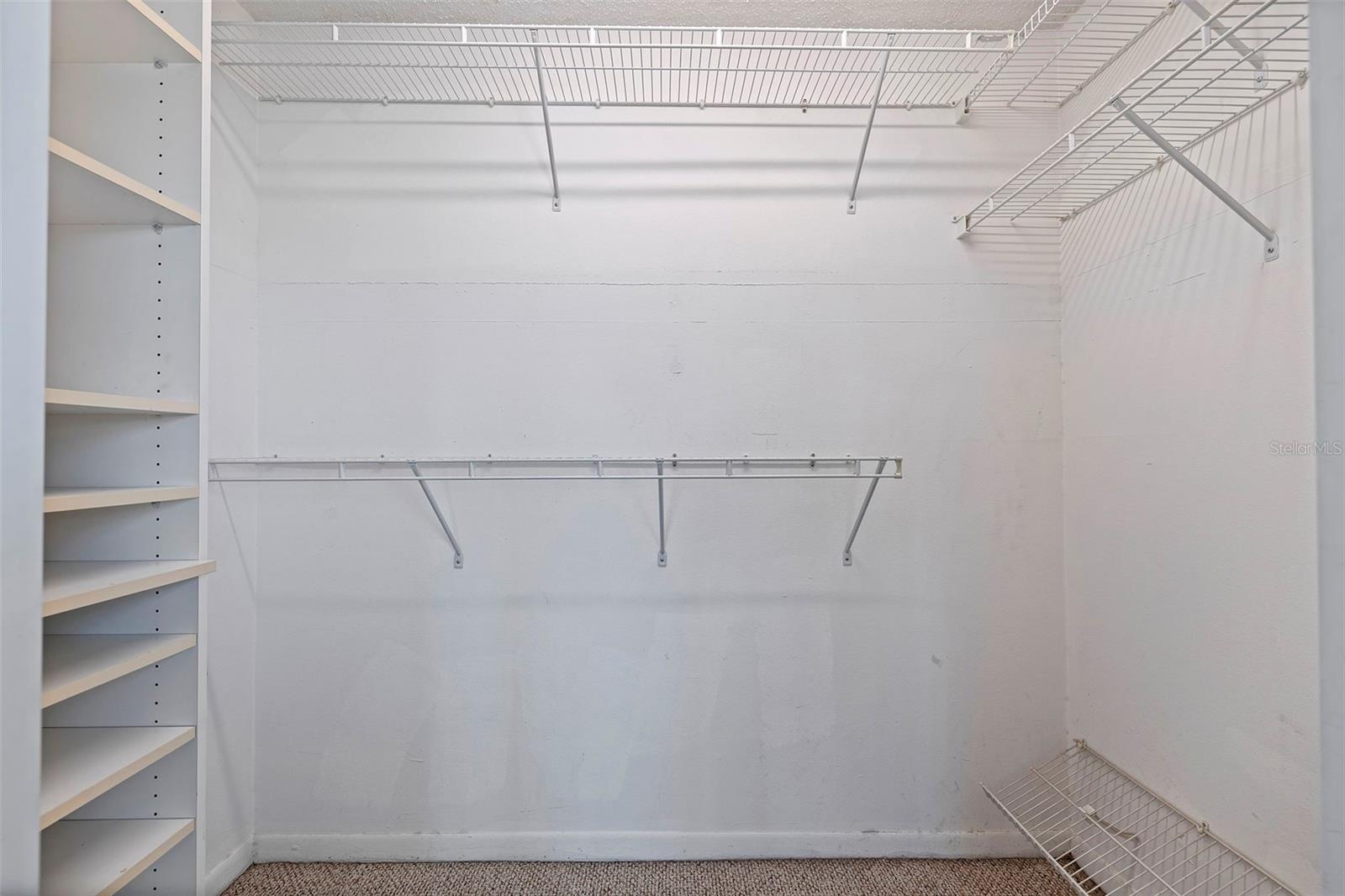 Primary closet