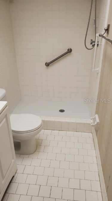 New shower floor