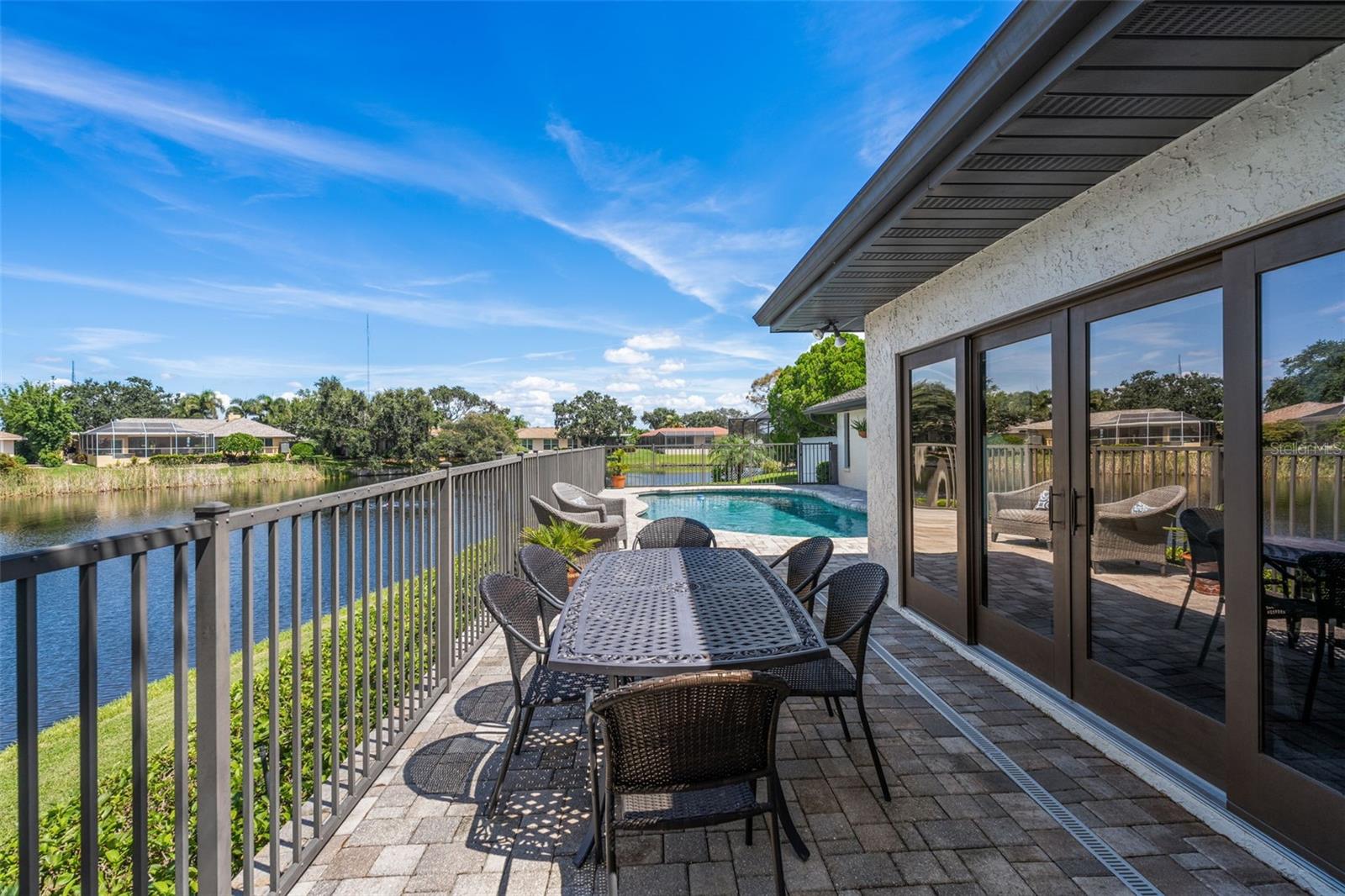 Dining Area Overlooking the Pond