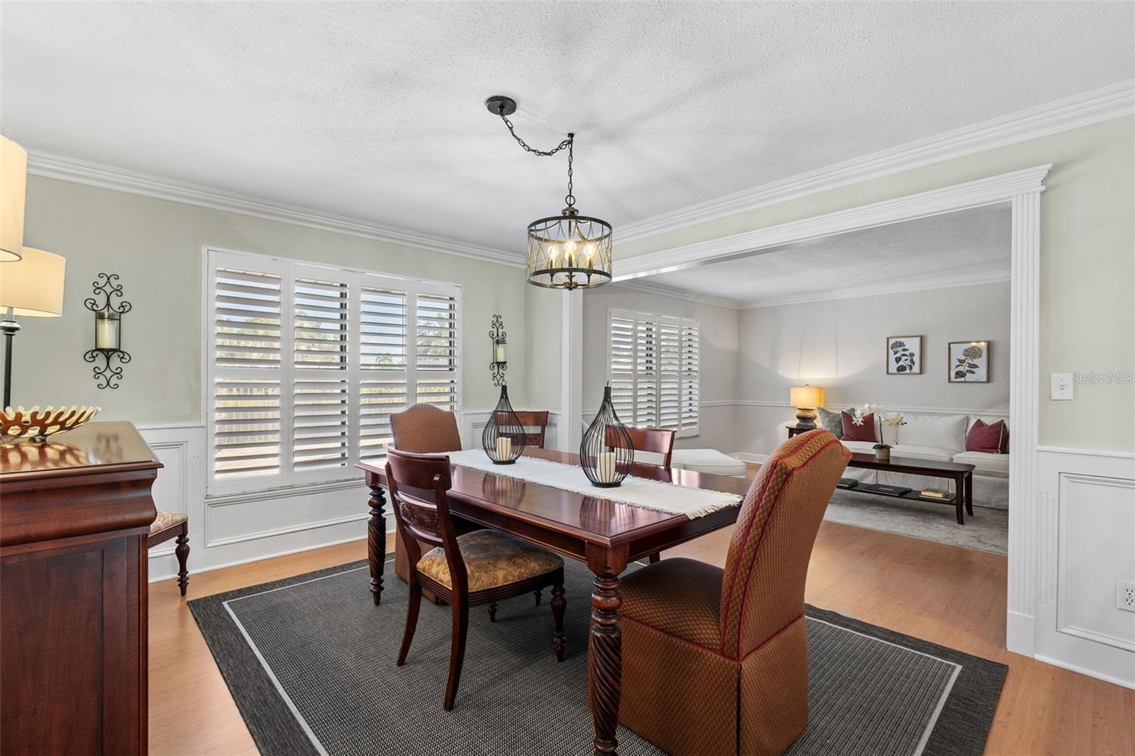 Dining Area Adjacent to Living Room