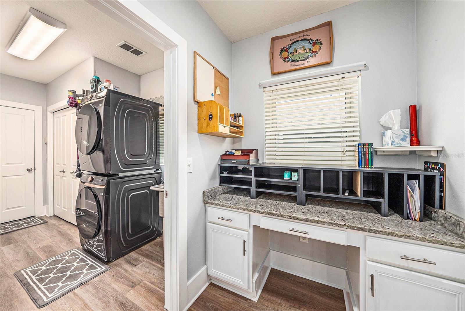 Laundry Rm with closet and sink