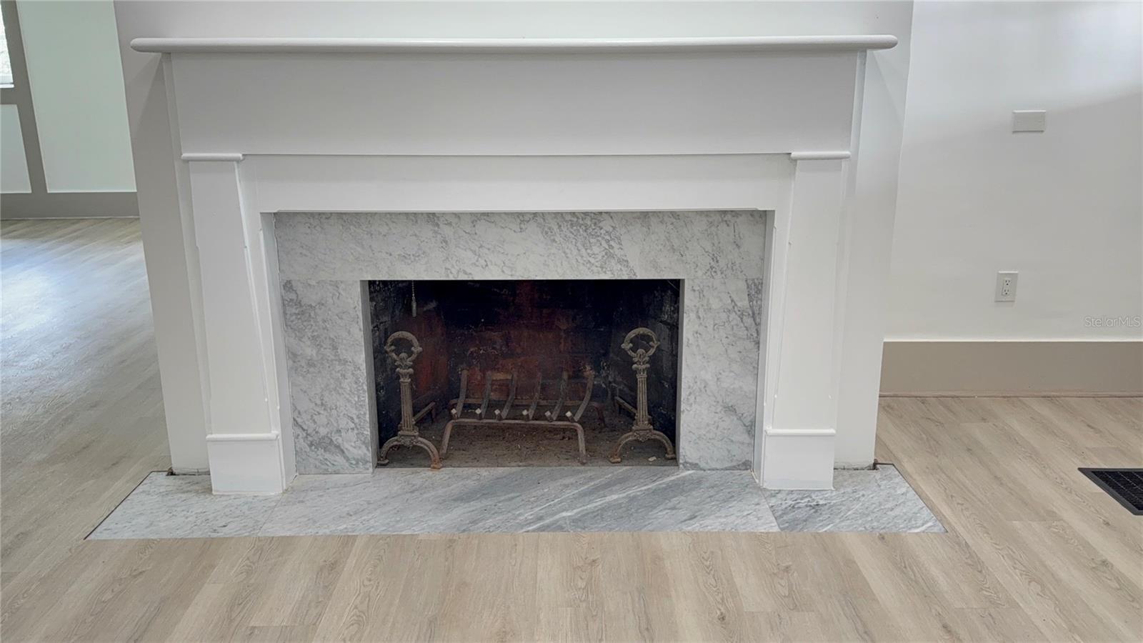 Real Fireplace.