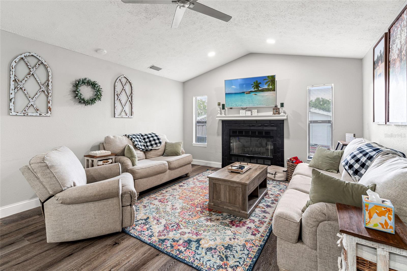 Family Room With Fireplace