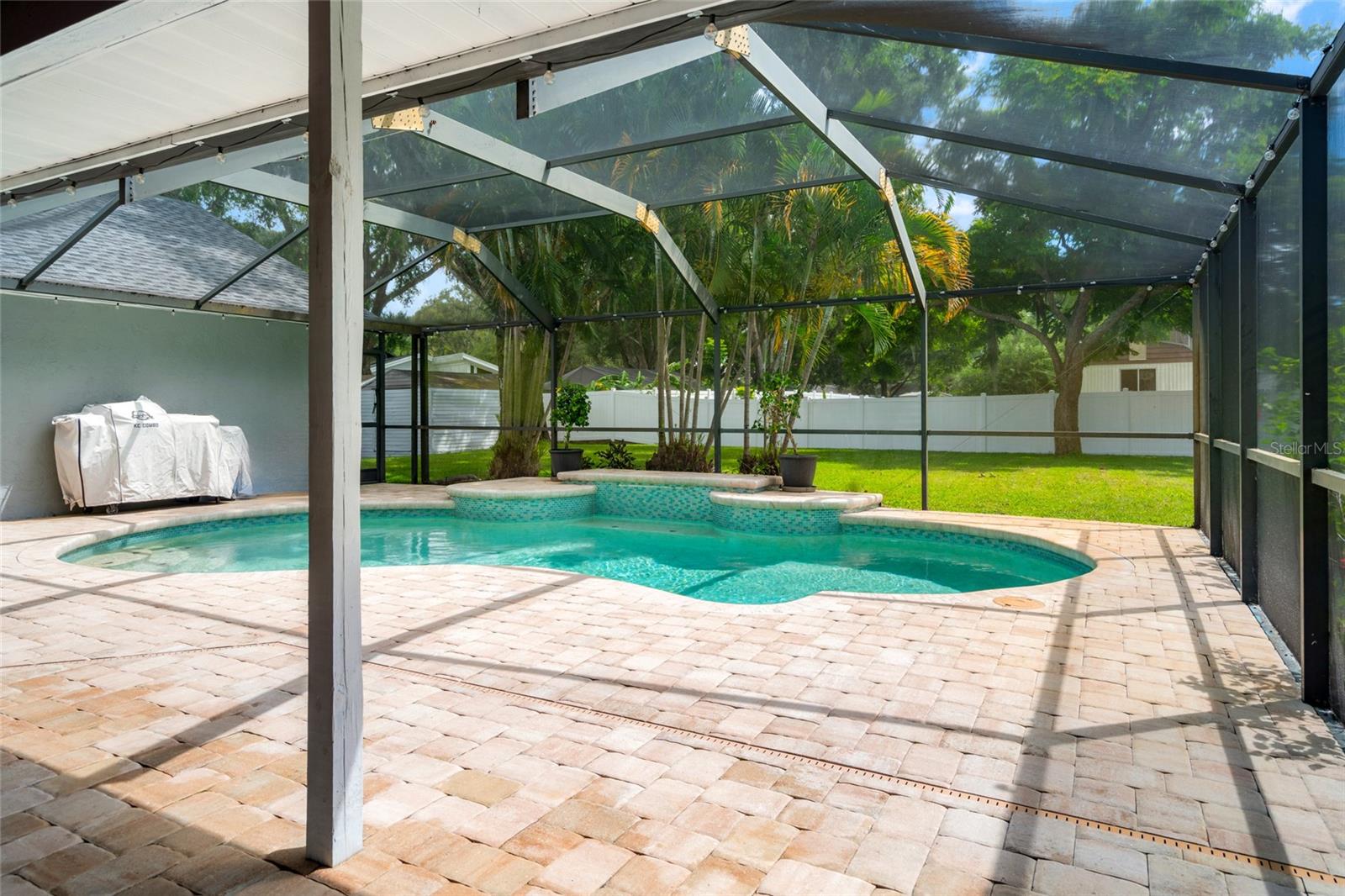 Screen Pool Paver Deck From Lanai