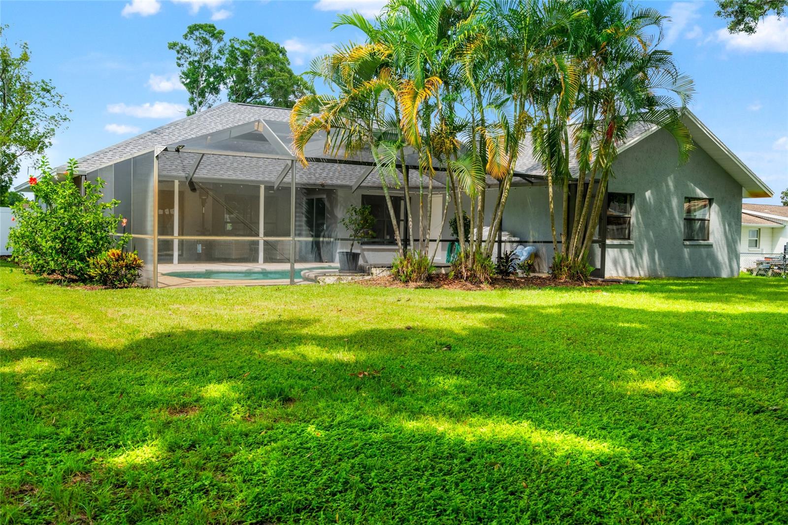 Rear elevation of home