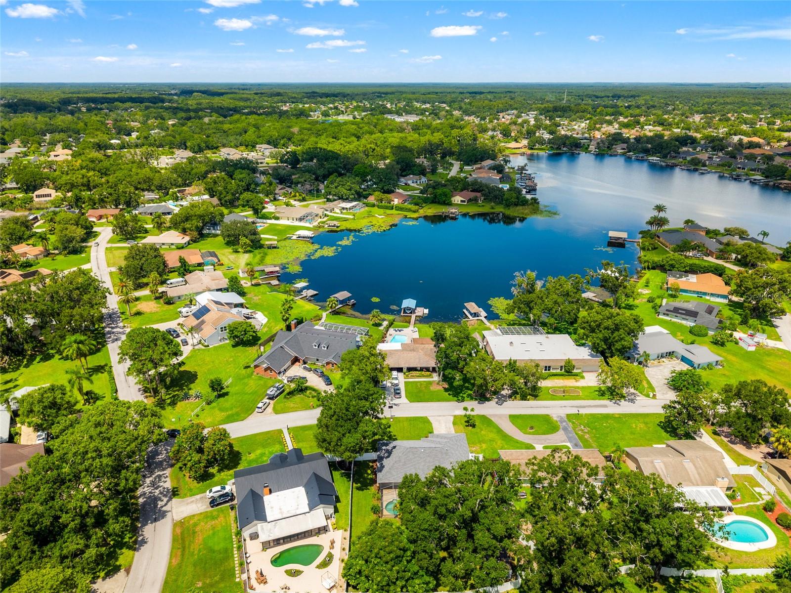 View of neighborhood and East Lake