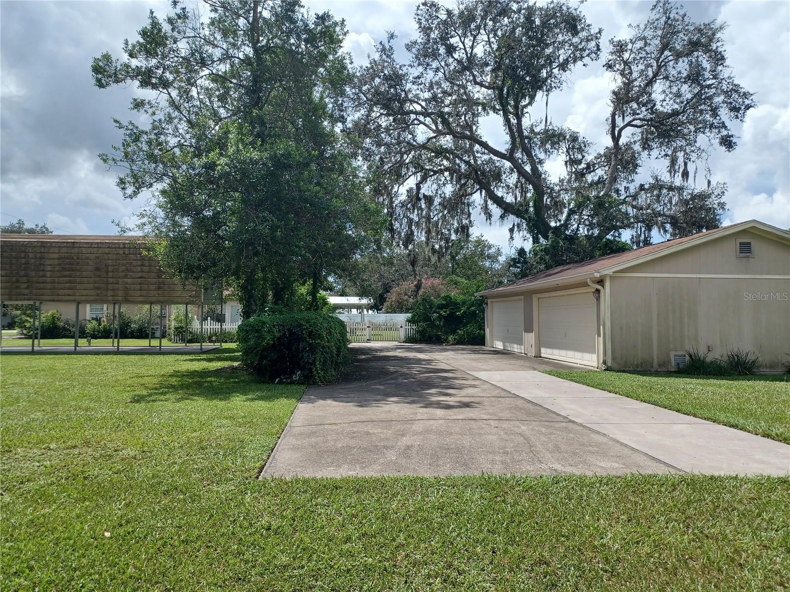 From Back of Side Lot. Large Garage w/ A/C
