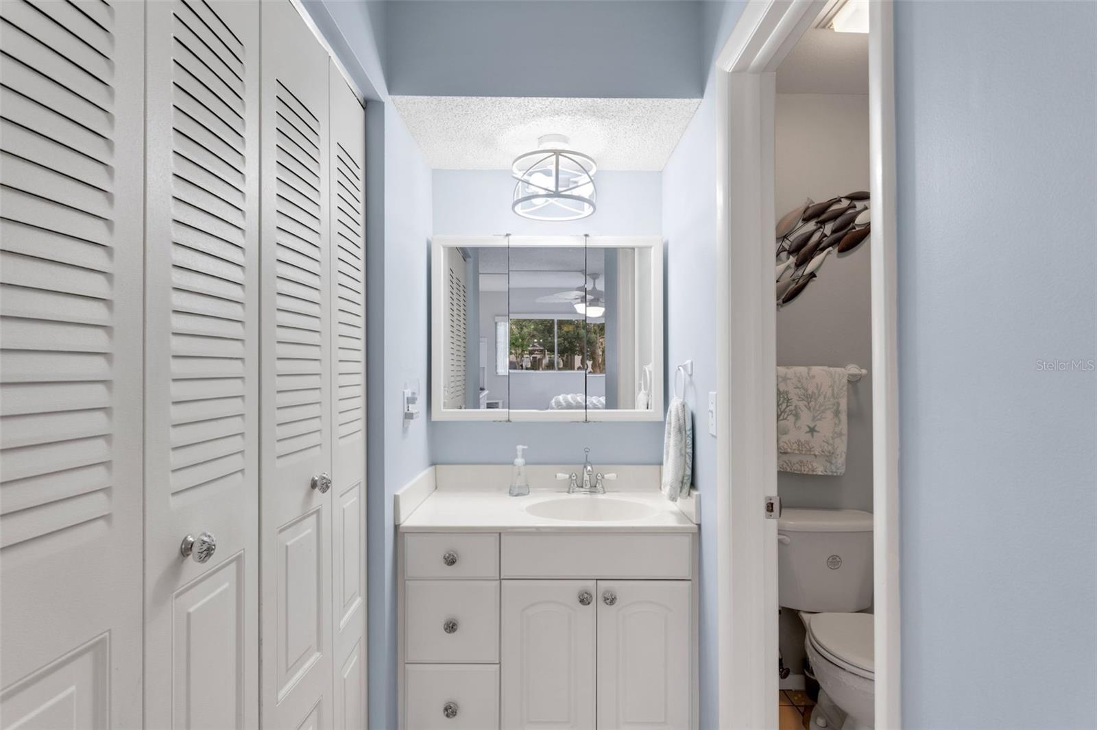 Private bath and shower