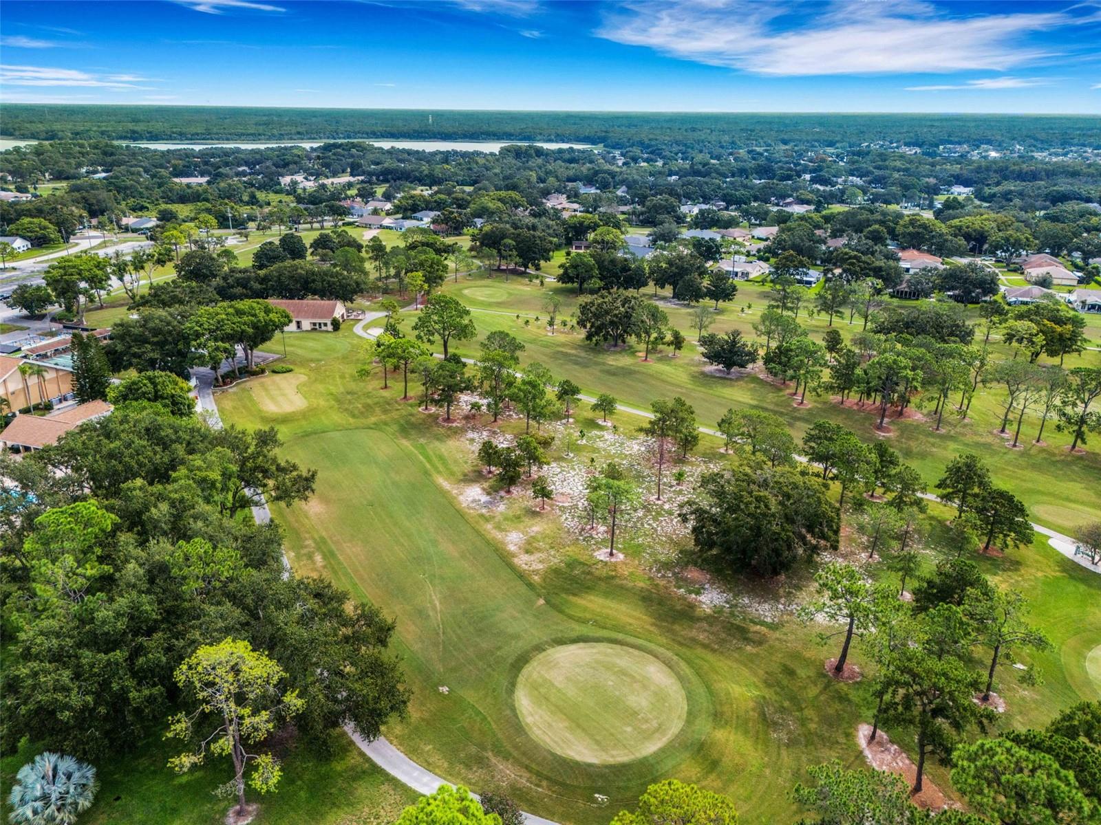 Arial view of one of the 3 golf courses