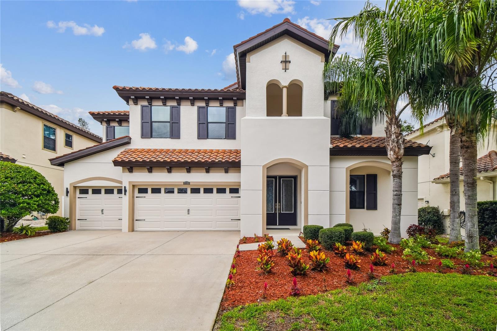 Mediterranean Elevation - barrel tile roof