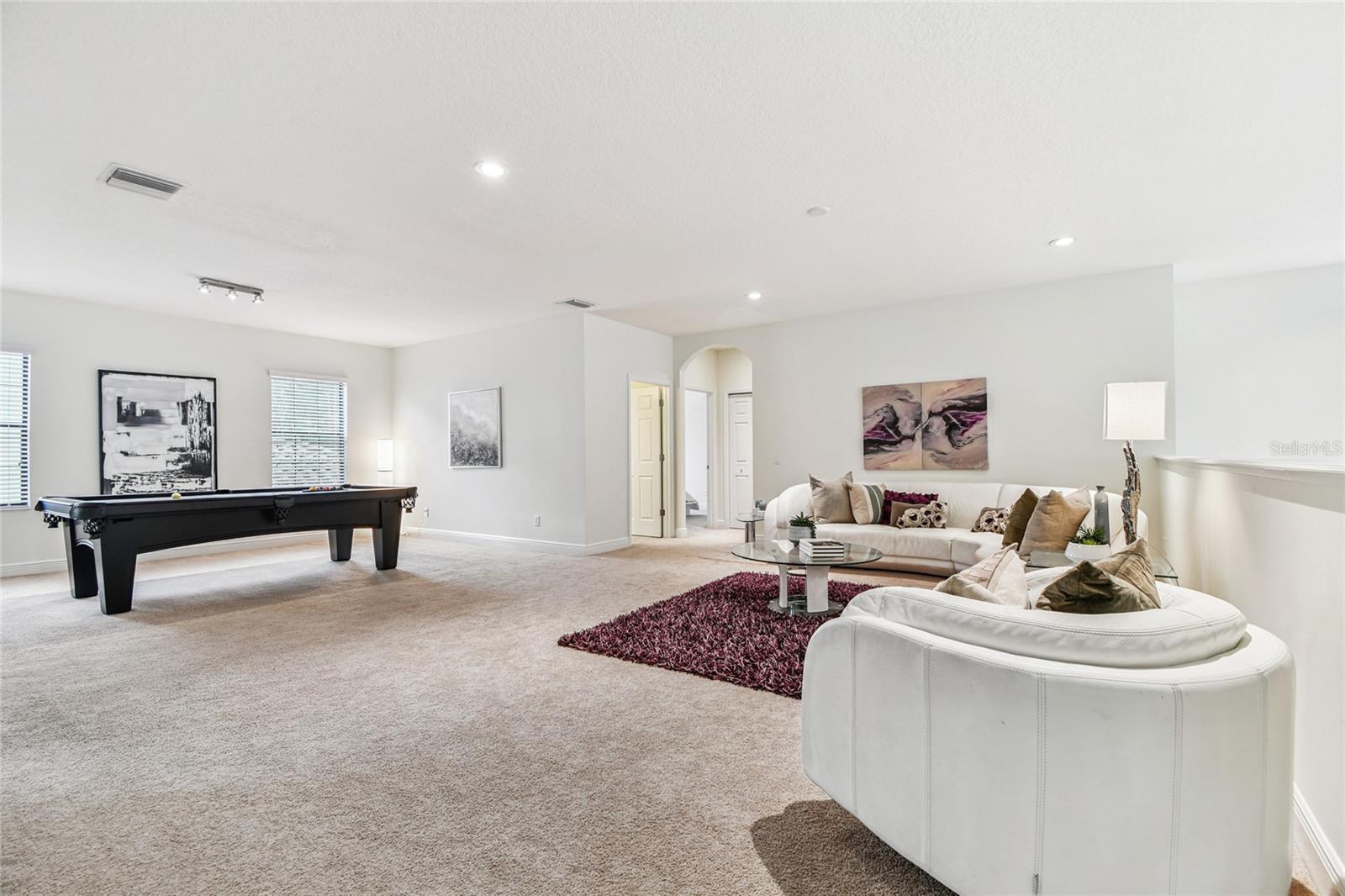 Upper level bonus room and loft