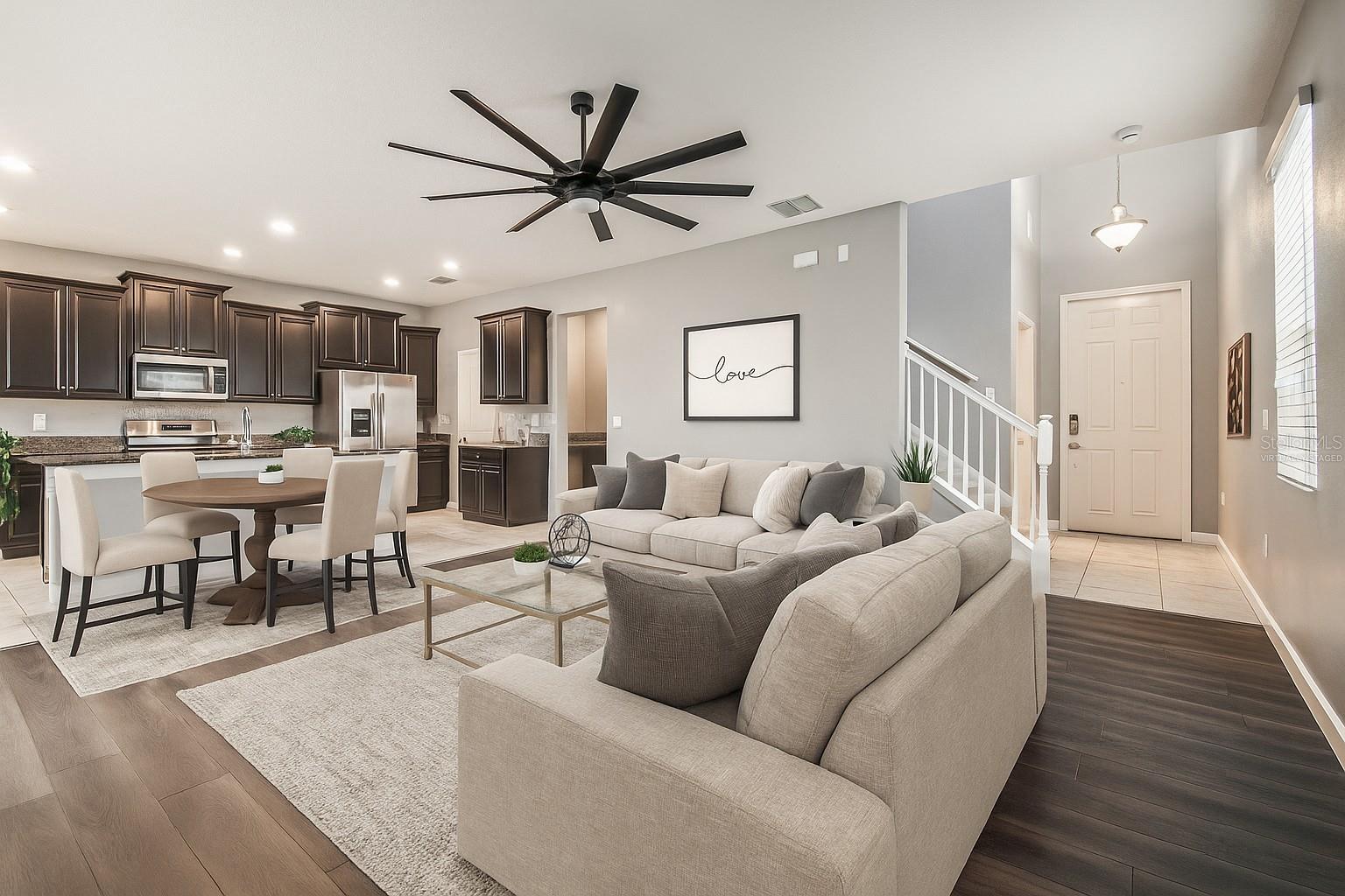 Virtually Staged Living Room