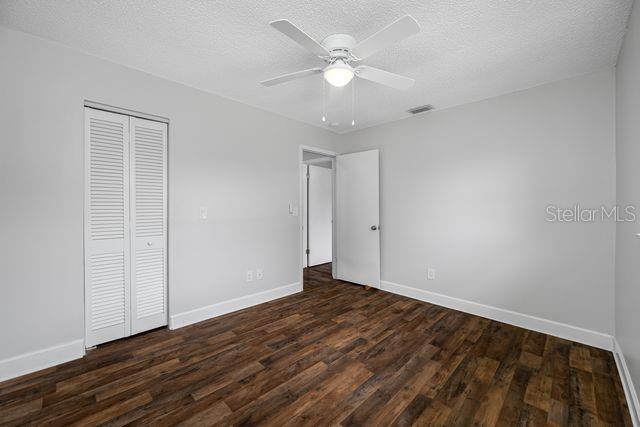 2nd Bedroom with Walk in Closet