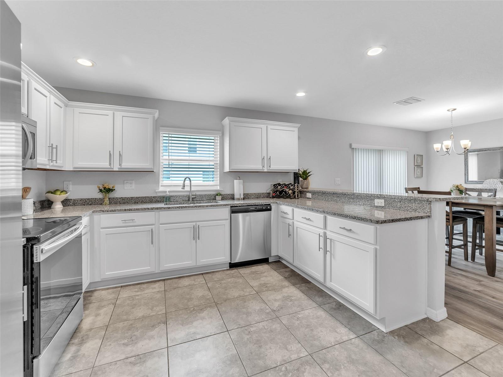 Over-Sized Kitchen with Granite Counters