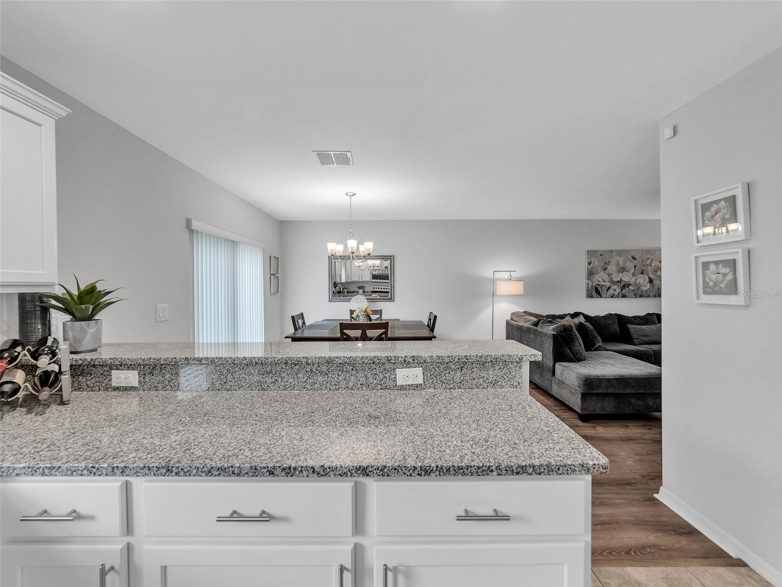 Over-Sized Kitchen with Granite Counters