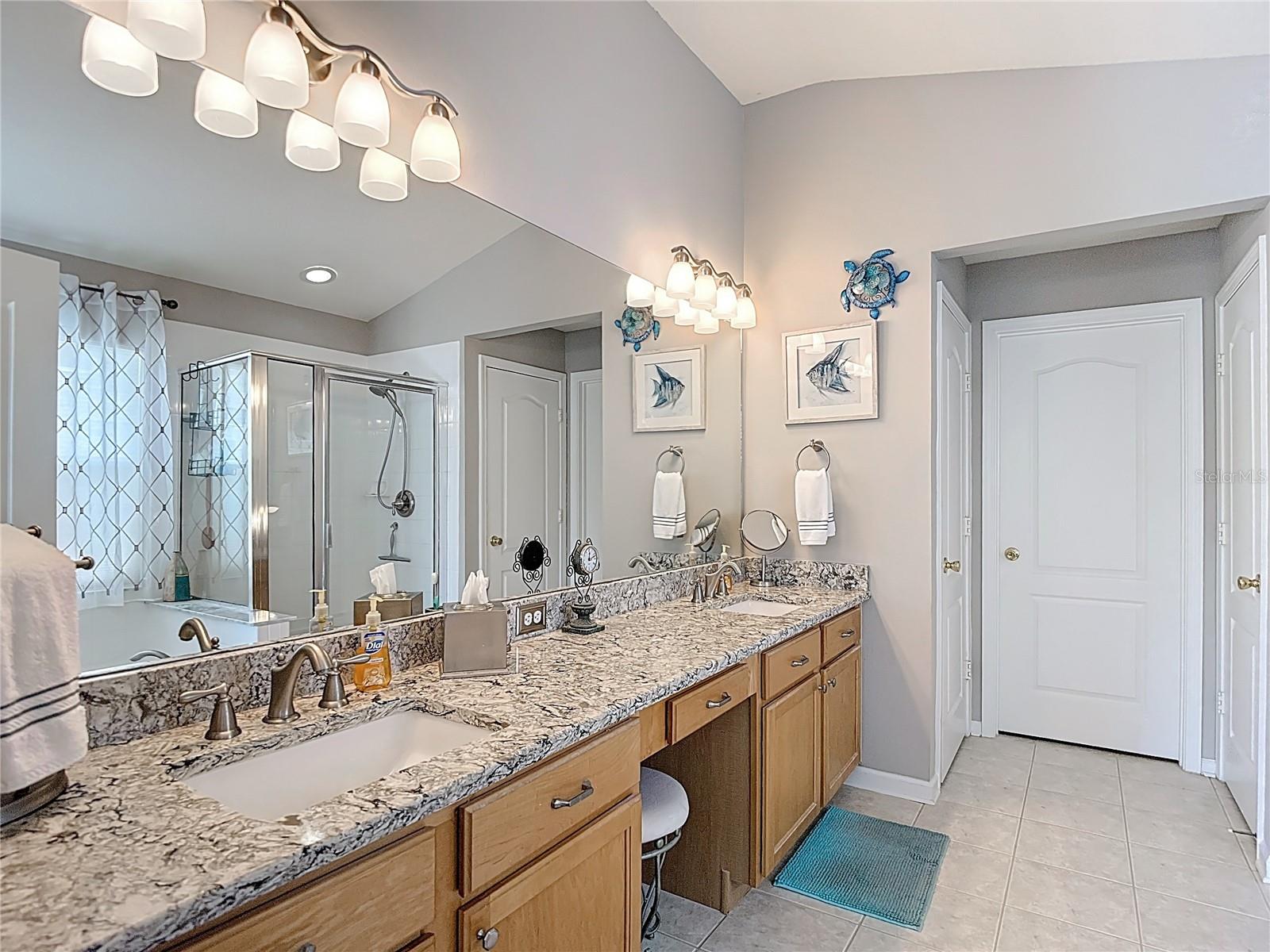 Primary Bath with Quartz Countertops