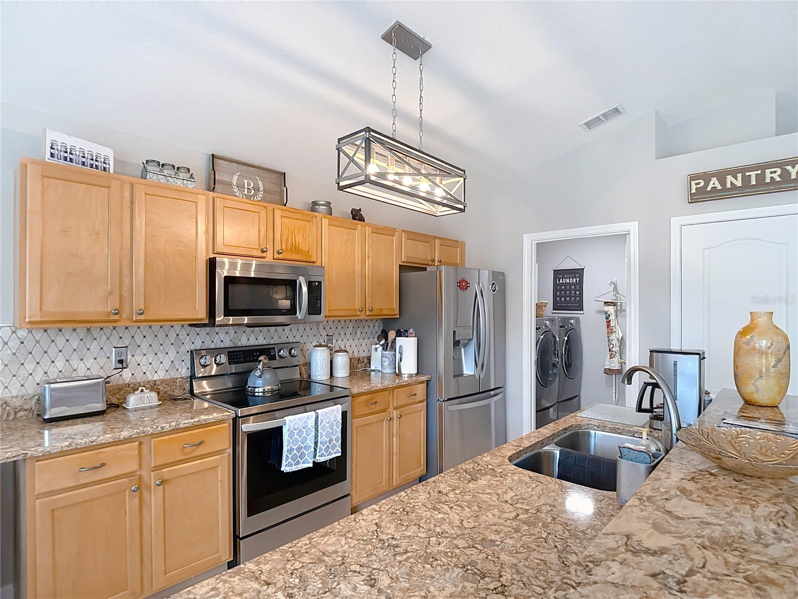Updated Lighting and Appliances